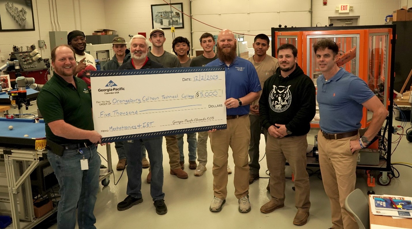 Georgia Pacific $5,000 check presentation