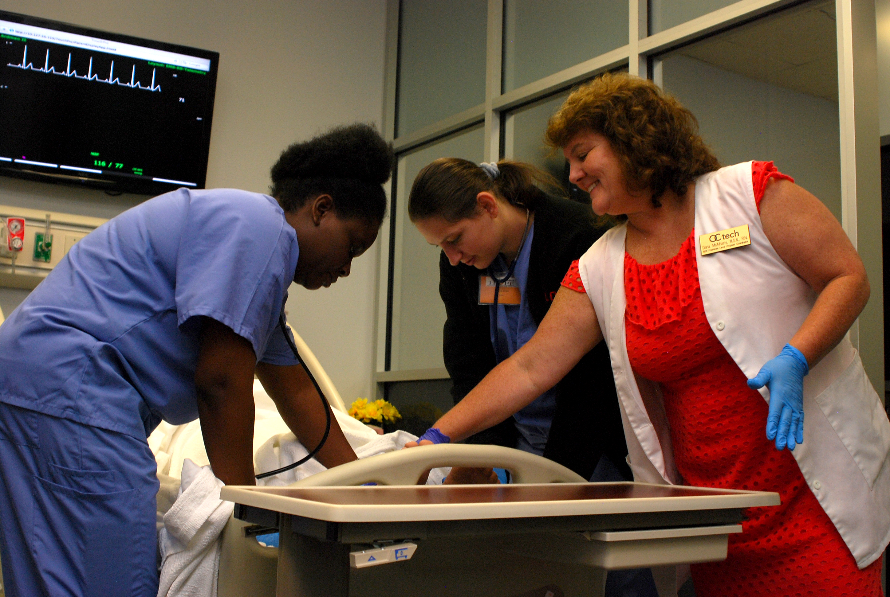 Photo of Project HOPE participants in nursing simulation lab