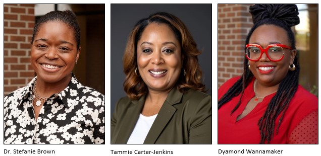 Photo of OCtech 2026 SCTEA Educators of the Year Dr. Stefanie Brown, Tammie Carter-Jenkins and Dyamond Wannamaker.